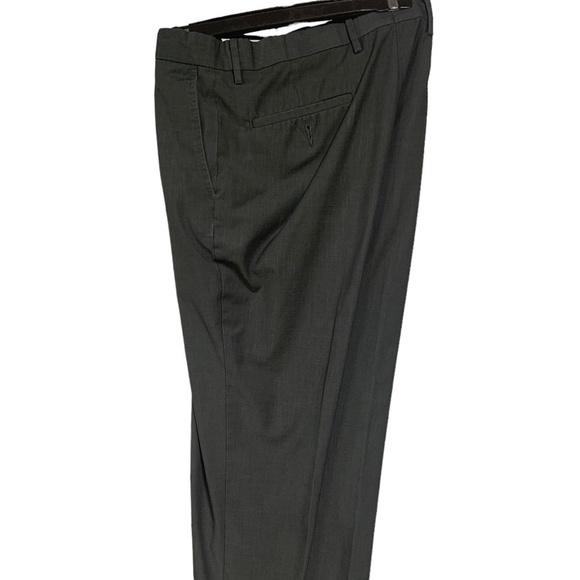 Men's Perry ellis Portfolio Grey Dress Pant - Picture 2 of 2